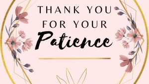 Thank Patience