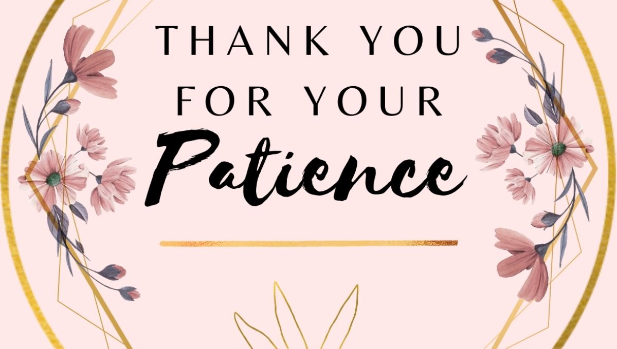 Thank Patience