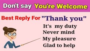 Thank You For Your Reply